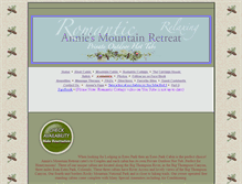 Tablet Screenshot of anniesmountainretreat.com